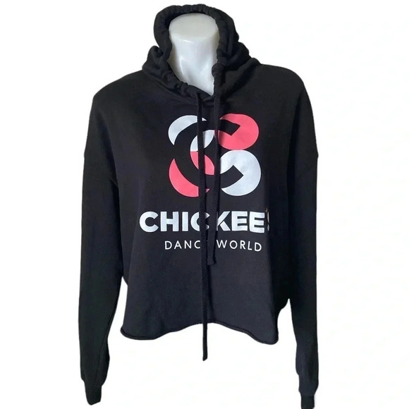 Bella Canvas Tops - BELLE + CANVAS |Fleece Collection “Chickee’s Dance World” Cropped Hoodie Size XL